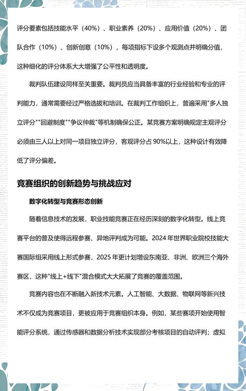 职业技能竞赛组织方案全流程指南